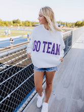 Adult Warm Knit Sweatshirt - Go Team Purple